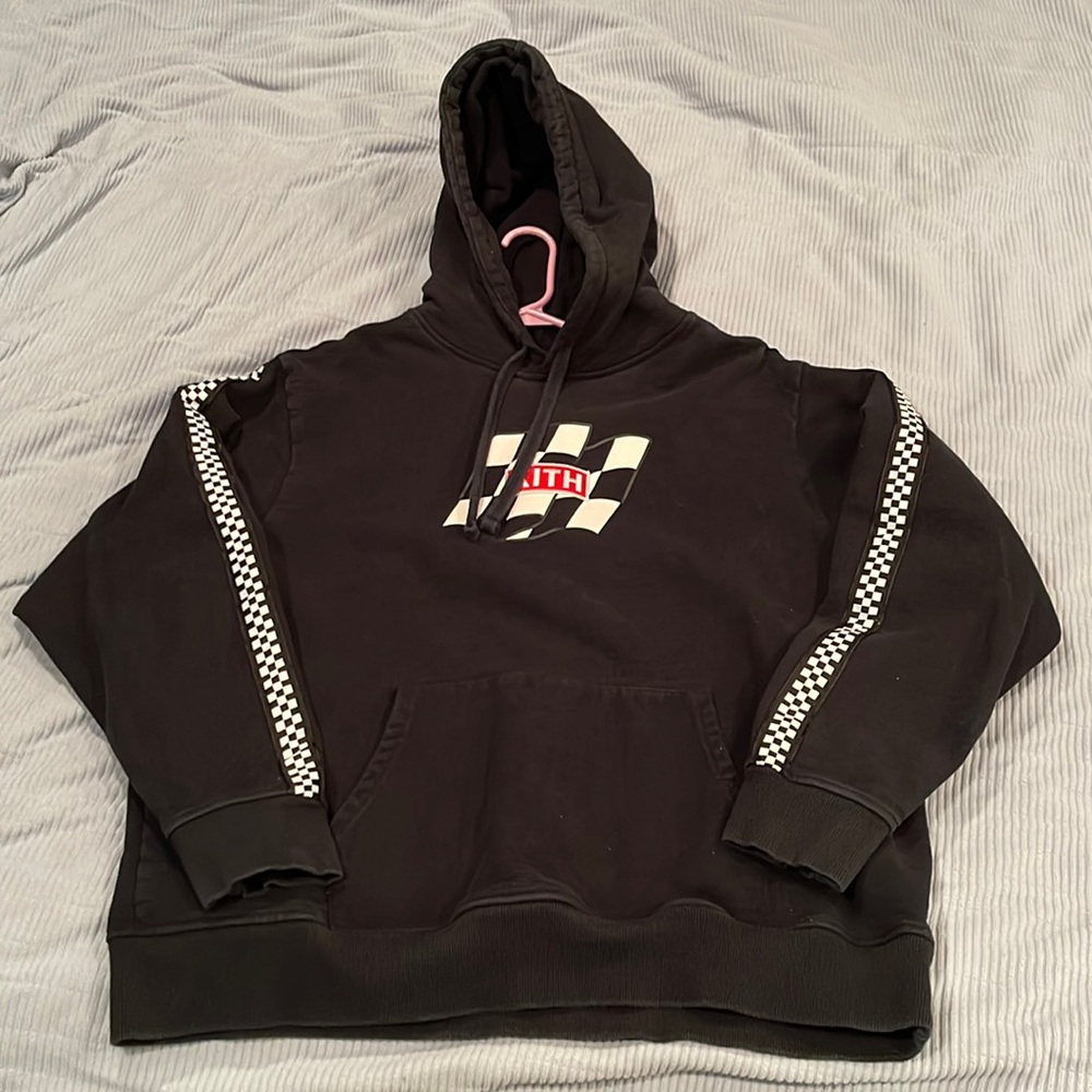 XXL Kith Racing Flag hoodie
